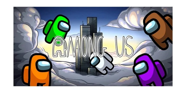 Наклейка на сік, воду "АМОНГ АС (Among Us ), 12 * 6 СМ.