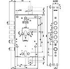 Врізний замок Mottura 84.995 Q D права, фото 2