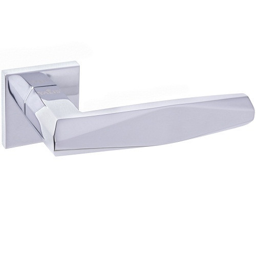 Ручка на квадратній розеті  Yalis BJ79-209-PC полірований хром, фото 1