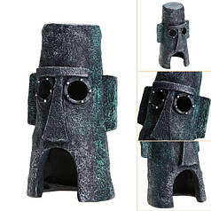 Будинок Сквідварда Декорація для акваріуму, 7,5x7,5x14,5 см