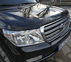 Мухобойка, дефлектор капота Toyota Land Cruiser 200 2008-2015 (HIC)