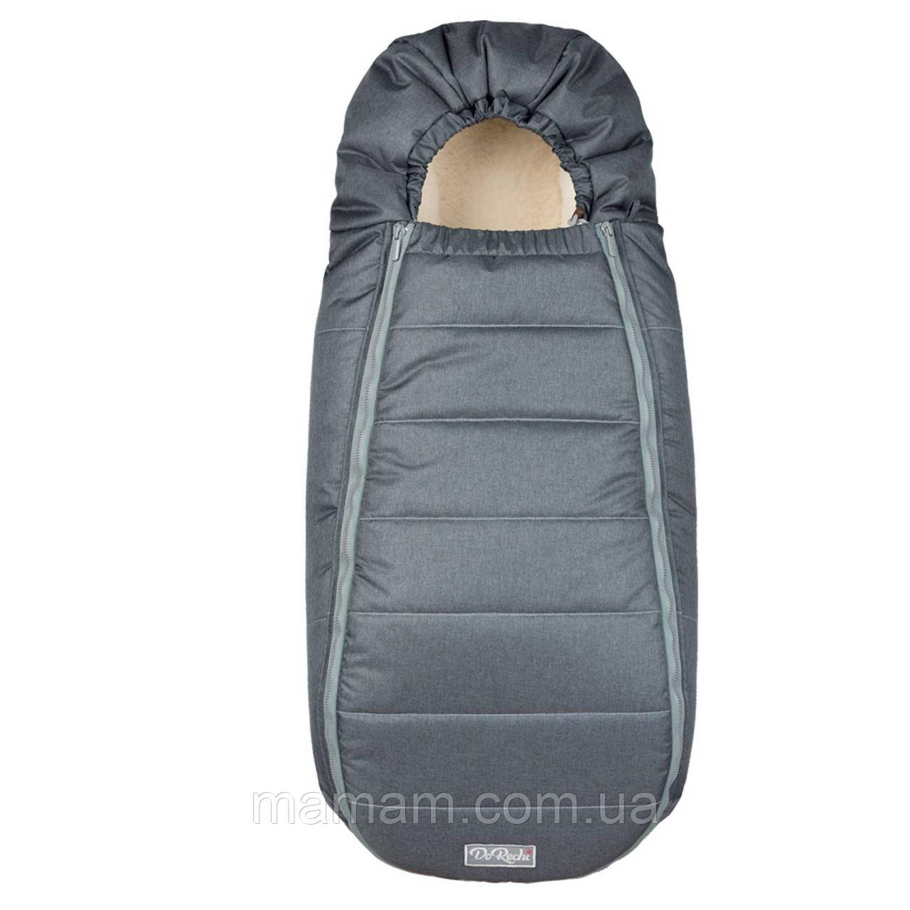 Конверт для новонароджених на овчині ДоРечі Baby XS Graphite, фото 1