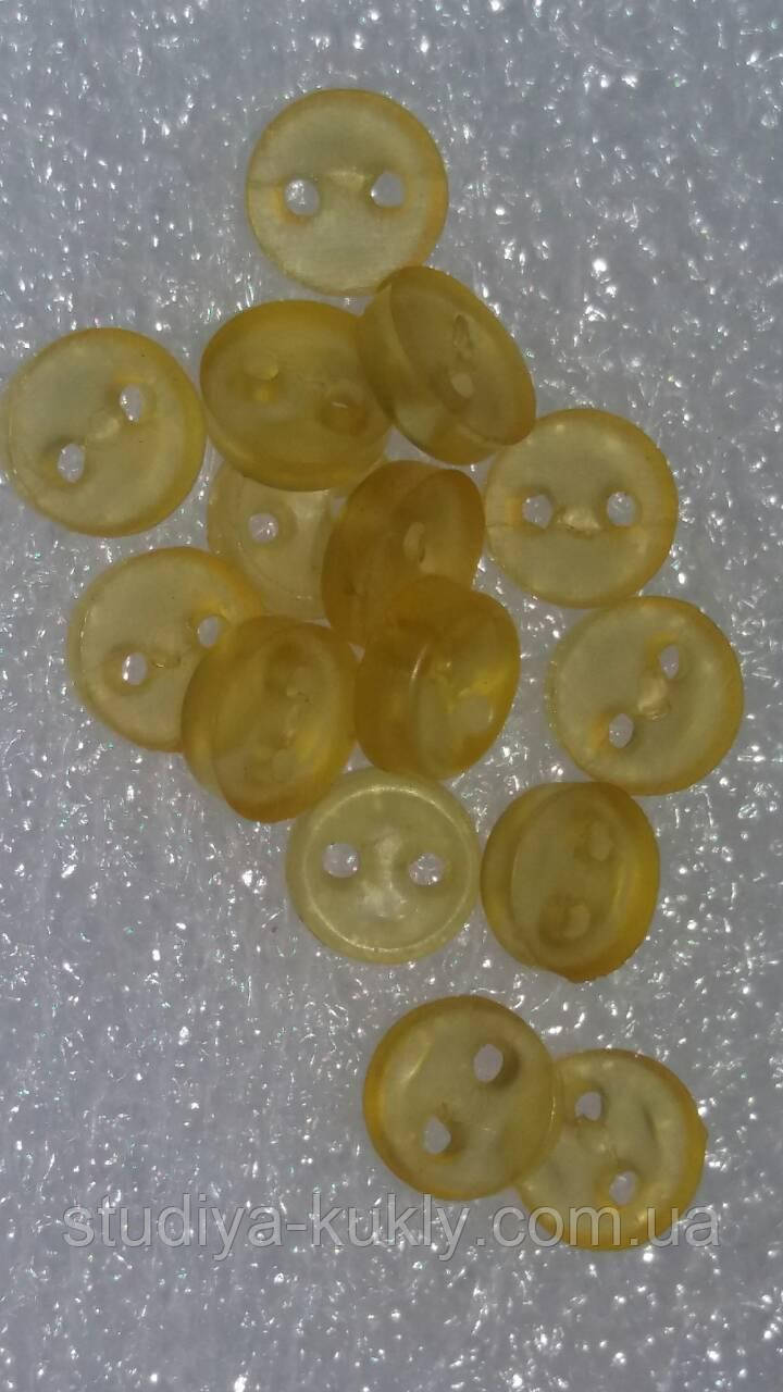 Гудзик для ляльок міні 5 мм. Прозорі. №П14, фото 1