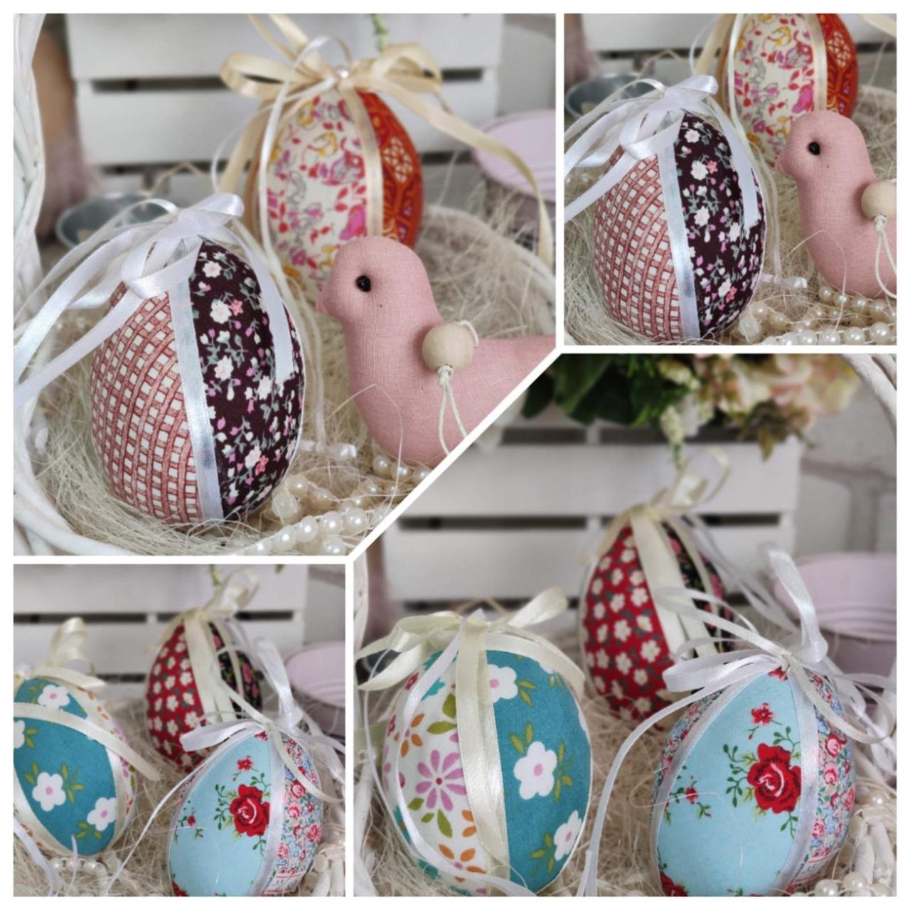 Яйце великоднє Прованс, Н-9-10 см, заготівка для віночка або підвіска для корзини, фото 1