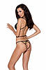 Боді еротичне з імітацією шкіри і стрепами ASUNA BODY black S/M Passion, фото 3