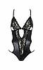 Боді еротичне з імітацією шкіри і стрепами ASUNA BODY black S/M Passion, фото 4