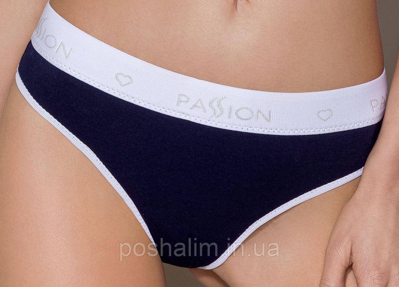 Трусики-стринги жіночі спортивні Passion PS007 PANTIES navy blue, size XL, фото 1