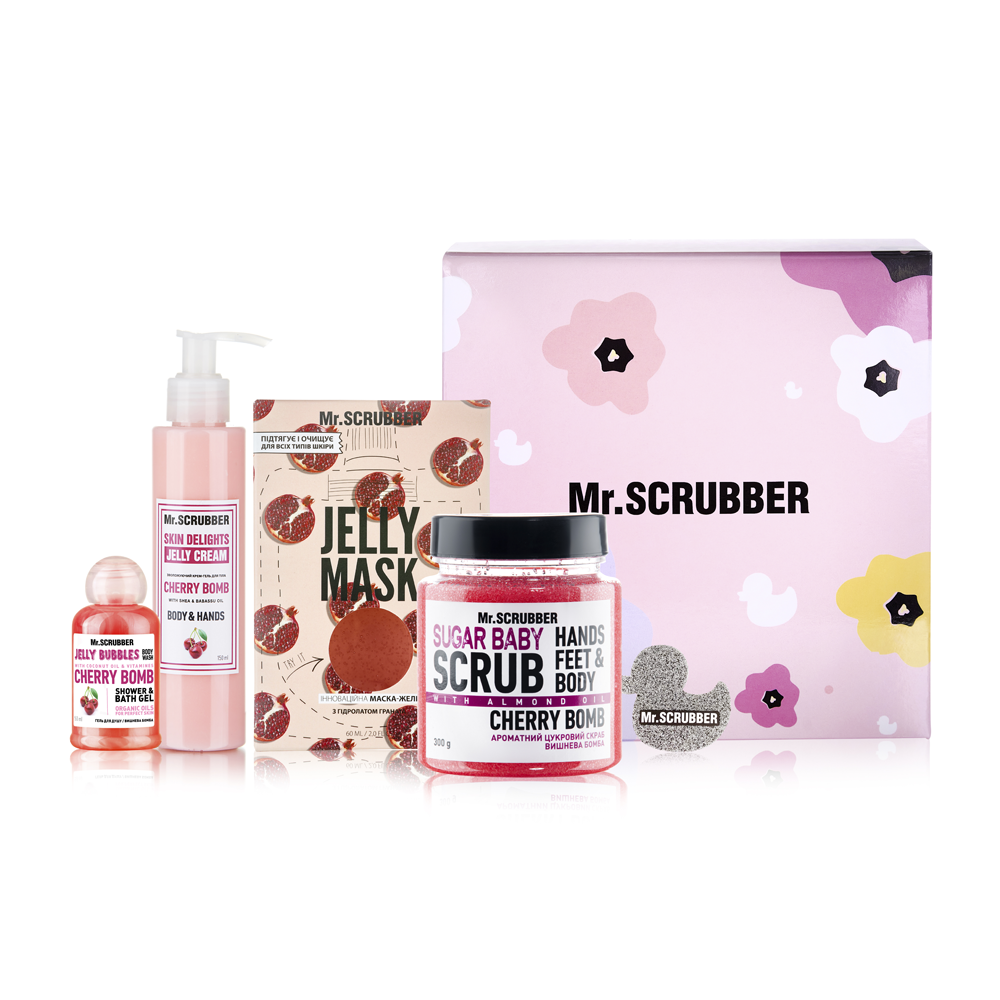 Подарунковий набір Cherry Care Mr.SCRUBBER подарунок на 8 березня