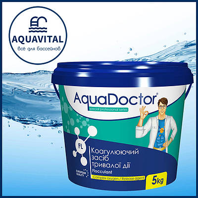 AquaDoctor FL, Флокулянт від помутніння води у гранулах (відро 5 кг)