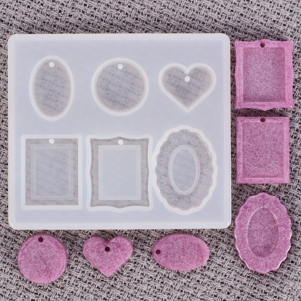 Силіконовий молд на 6 форм, Кулони 1, фото 1