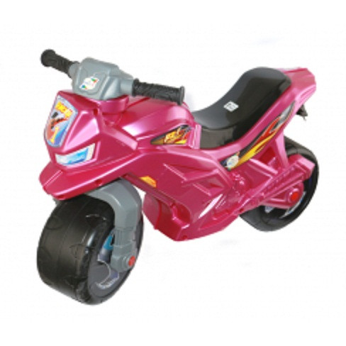 Дитячий біговел Мотоцикл толокар рожевий Оріон (501РОЖ)