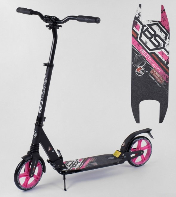 Самокат дитячий двоколісний для хлопчика дівчинки 7 8 9 років Best Scooter 62825