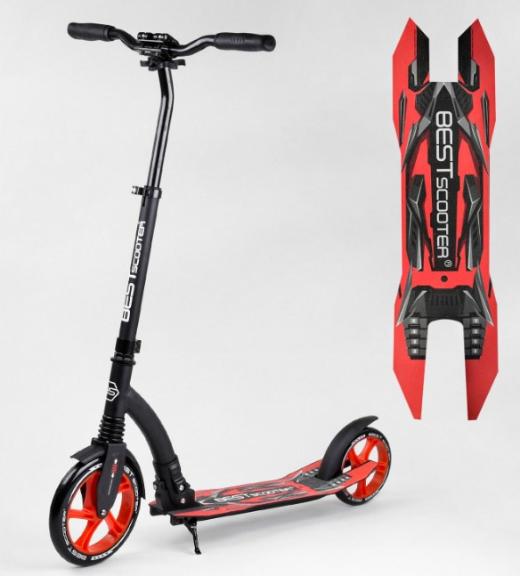 Самокат дитячий двоколісний для хлопчика дівчинки 7 8 9 років Best Scooter 40860