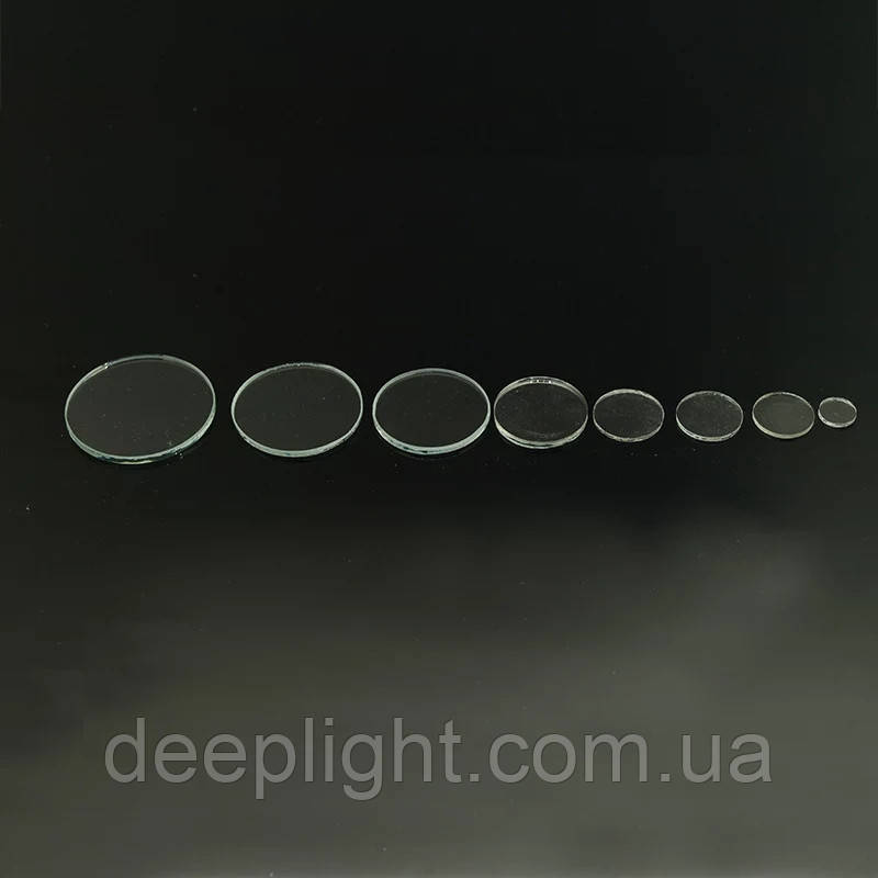 Скло ліхтаря кругле 27мм 1.8 мм  Sofirn Videx на ліхтарик лінза, фото 1