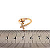 Кільце Xuping з медичного золота, білі фіаніти, позолота 18K, 11956, фото 3