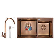 Набір MX Німеччина SET-7843D-220x1.0-PVD (мийка+змішувач + диспенсер) (MX0586)