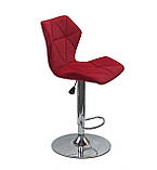 Барний стілець Торіно бородово - червоний оксамит TORINO BAR CH - BASE, фото 3
