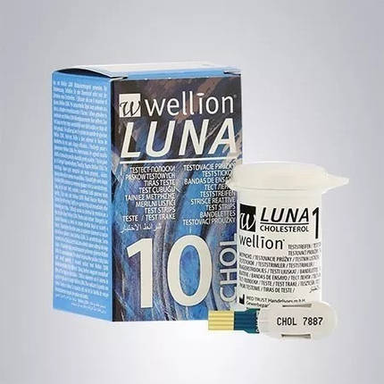 Тест-смужки Веллион Луна холестерин, Wellion Luna CHOL - 10 шт., фото 3
