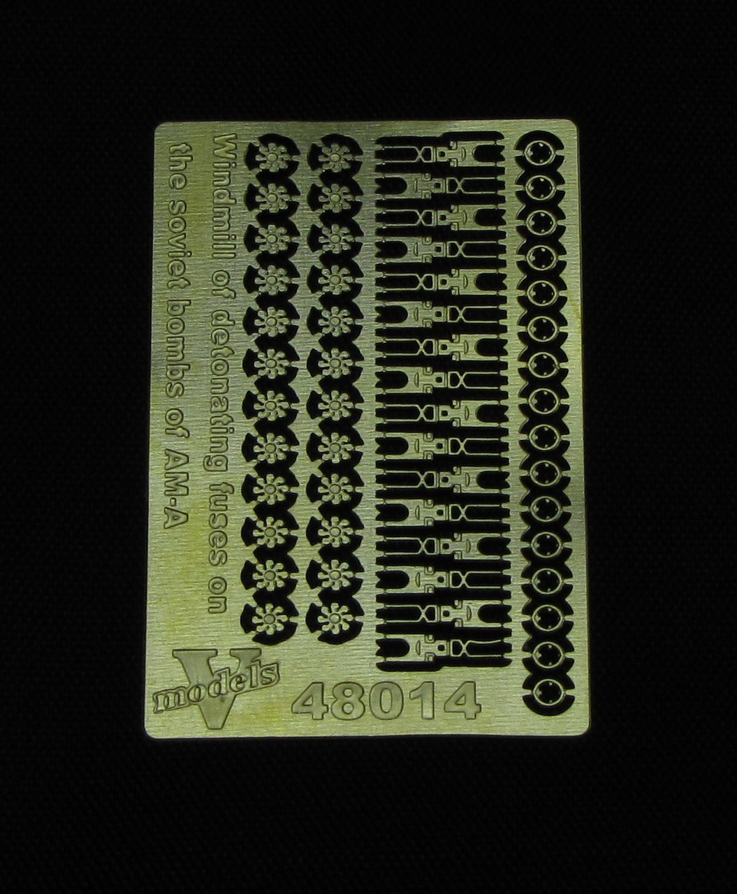 Крильчатки на бомби. Фотоотравлені деталі. 1/48 VMODELS 48014