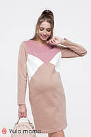 Коттоновое плаття трехнитка з начосом для вагітних та годуючих мам, розмір XS, S, M, L, XL