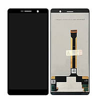 Дисплей для телефона Nokia 7 Plus Dual Sim | TA-1046 | TA-1055 с сенсорным стеклом (Черный) Оригинал Китай