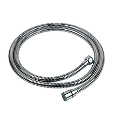 Шланг для душу 1/2" SS хромований растяжной з підшипником 150-210см AQUATICA XB-8153 (9792020)
