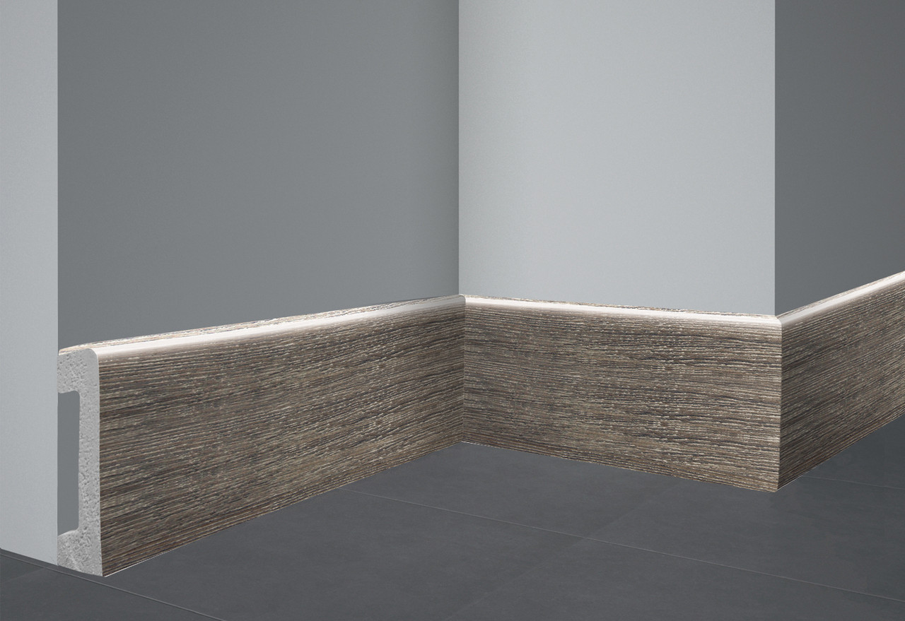 Плінтус підлоговий Decomaster D234-86 (5,8х1,6)см, довжина 2,4м, фото 1