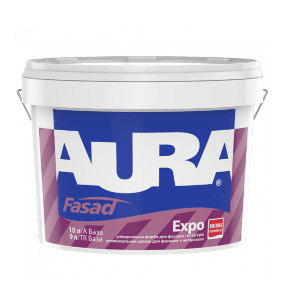 Універсальна фарба Aura Fasad Expo 10л, фото 1