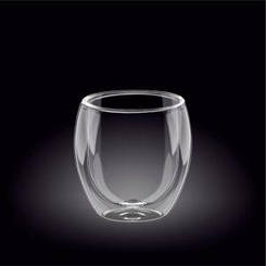 Стакан Wilmax Thermo Glass з подвійним дном 400 мл new 888763