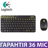 Комплект беспроводный клавиатура + мышь Logitech MK240 черный, набор беспроводная клава + мышка