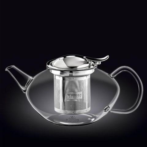 Чайник для заварювання з металевим фільтром WILMAX Thermo 1500 мл колір прозорий 888806