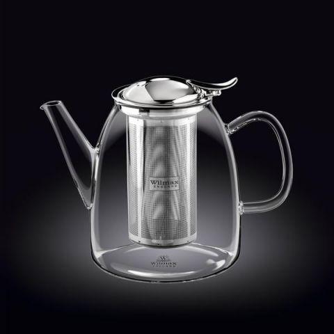 Чайник для заварювання з металевим фільтром WILMAX Thermo 1500 мл колір прозорий 888809, фото 1