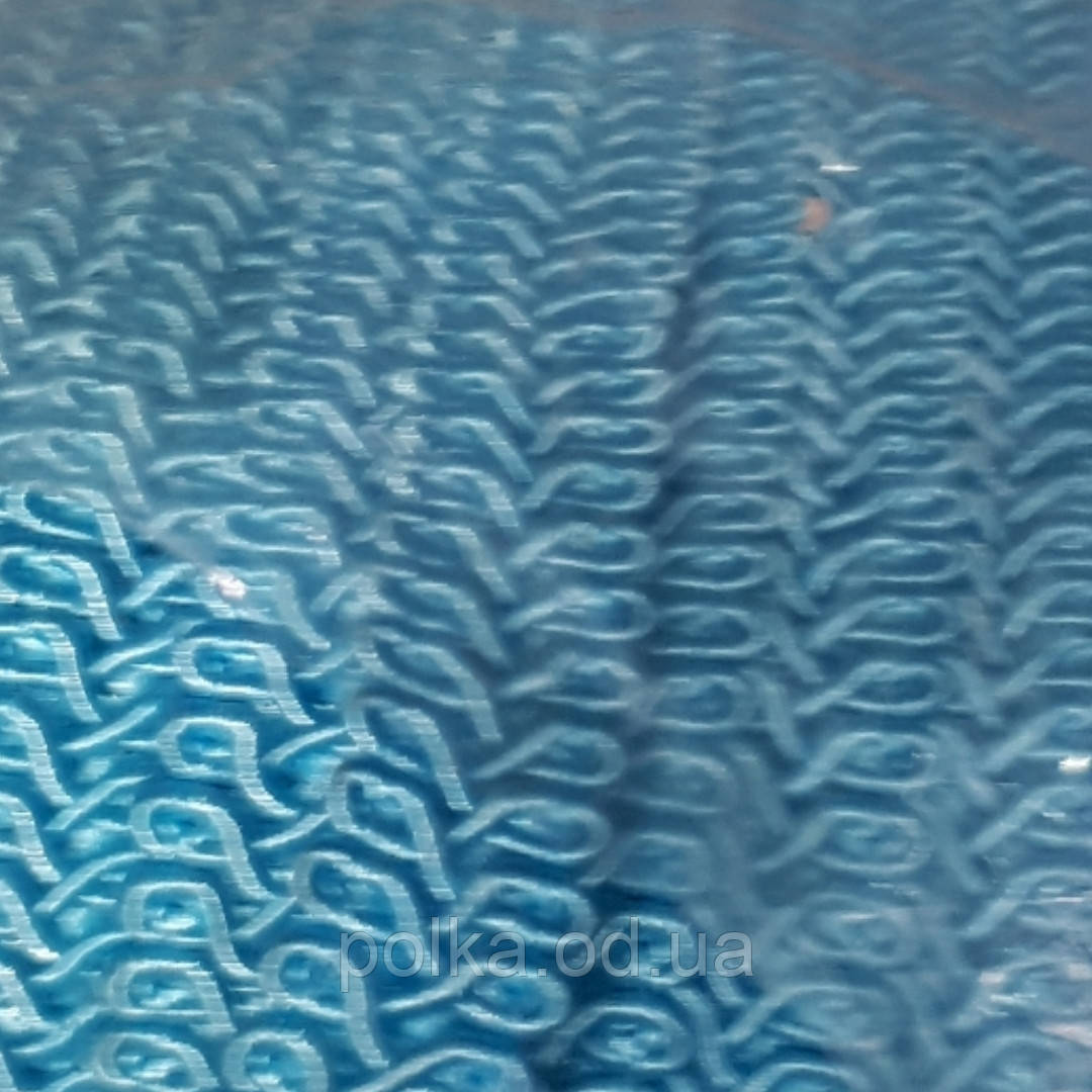 Тасьма "шубна" бірюза шанель-кошичка, ширина 1.2 см (1уп-50 метрів), фото 1