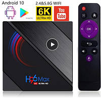 Смарт ТВ приставка H96 Max 4gb/32gb 6K Ultra HD SmartTV Андроид Android TV box