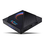 Смарт ТВ-приставка H96 Max 4gb/32gb 6K Ultra HD SmartTV Андроїд Android TV box + клавіатура, фото 4