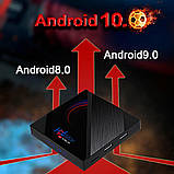 Смарт ТВ-приставка H96 Max 4gb/32gb 6K Ultra HD SmartTV Андроїд Android TV box + клавіатура, фото 8