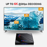 Смарт ТВ-приставка H96 Max 4gb/32gb 6K Ultra HD SmartTV Андроїд Android TV box + клавіатура, фото 6