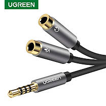 Аудіо кабель Ugreen 3.5 mm стерео Y спліттер пвх та алюміній, фото 4