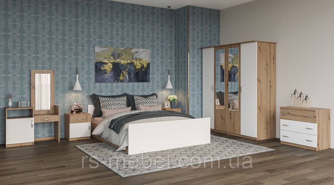 Модульная спальня "Кім - дуб артизан" (Світ Меблів), фото 1