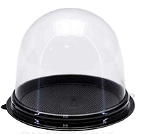 Коробочка-купол для кондитерских изделий, мини десертов, размер 9х8 см (цена за 1 шт) Черный