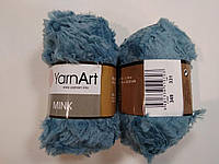 Пряжа Минк (Mink) YarnArt, цвет бирюзовый 349, 1 моток 50г
