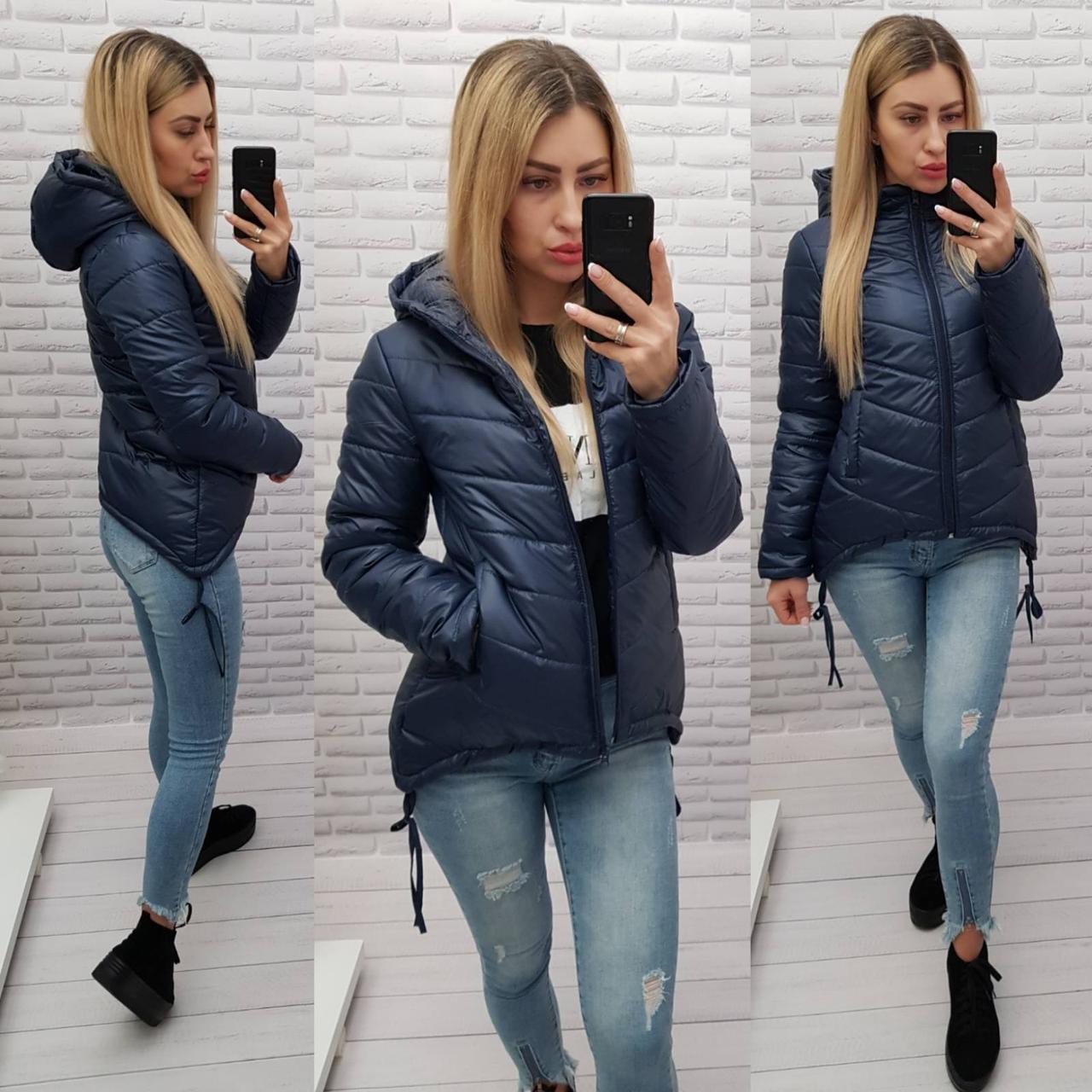 Куртка-парка женская, цвет темно-синій арт. 210