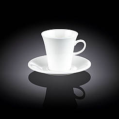 Чашка чайна WILMAX з блюдцем 210 мл Колір білий 993109