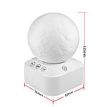 Нічник Луна + білий шум і колонка генератор білого шуму Adna Bell колонка білий шум для сну 2000 мАг, фото 8