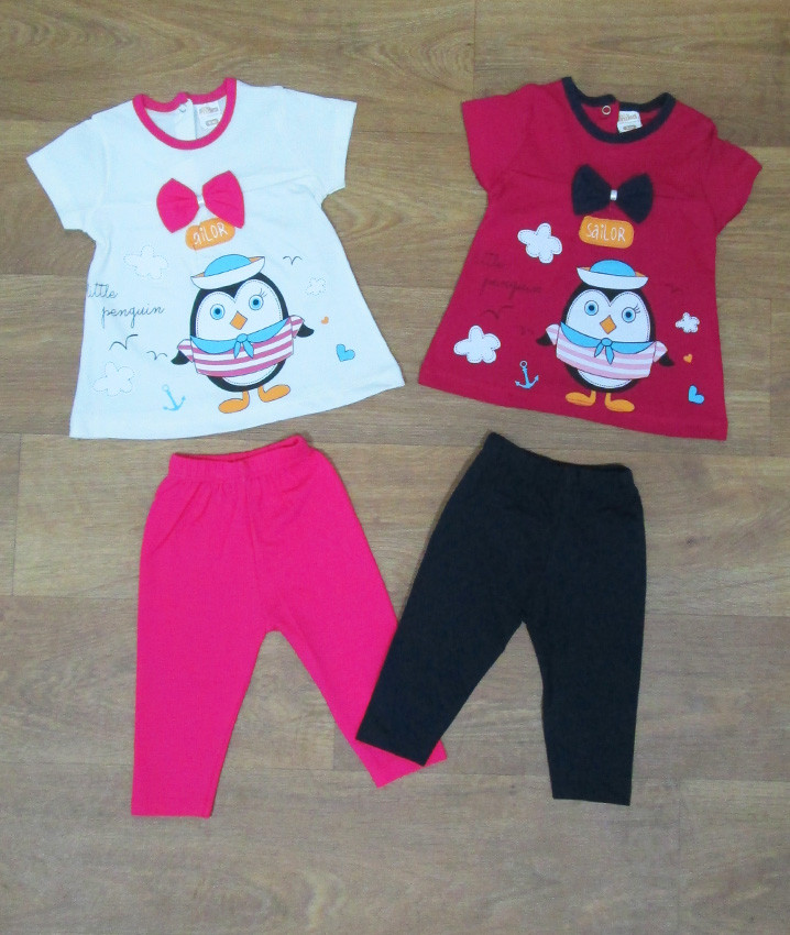 Літній костюм для дівчинки турецький,турецький дитячий трикотаж, одяг із Туреччини, інтернет магазин, котон