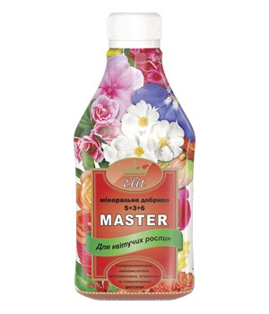 Rost Master Elit (Рост Майстер Еліт) для квітучих 300 мл мінеральне добриво NPK 5.3.6, Кіссон