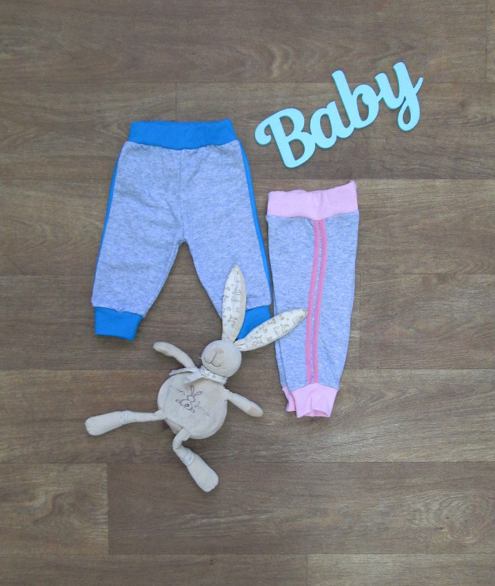 Сірі ясельні штанці для малюків із лампасами, теплі дитячі повзунки — штани для новонароджених