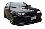 Накладка на передній бампер елерон (Губа) Lasscar для Bmw 3-series МТЕХ-2 (E46) 1997-2006, фото 7