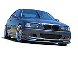 Накладка на передній бампер елерон (Губа) Lasscar для Bmw 3-series МТЕХ-2 (E46) 1997-2006, фото 8
