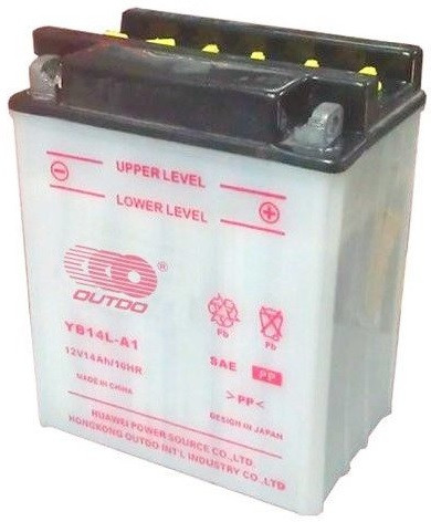 Кислотний Мото Акумулятор Outdo (Аутду) YB14L-A1 Ca/Ca 12V 14AH